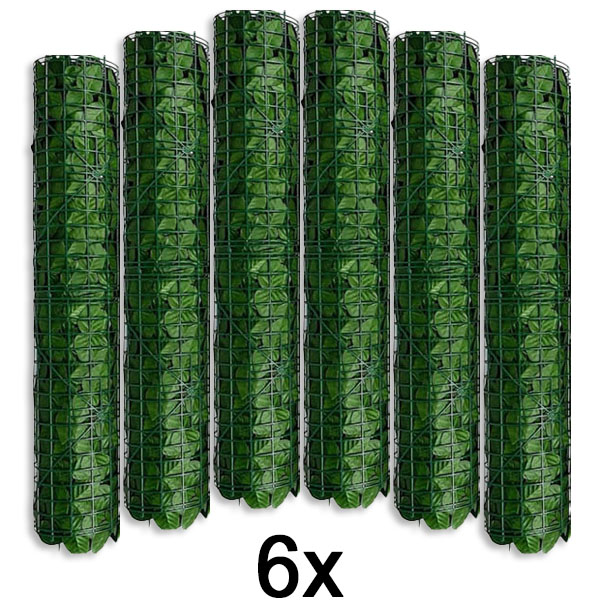 6x Panel ze sztucznych liści chroniący prywatność | LEAFPANEL