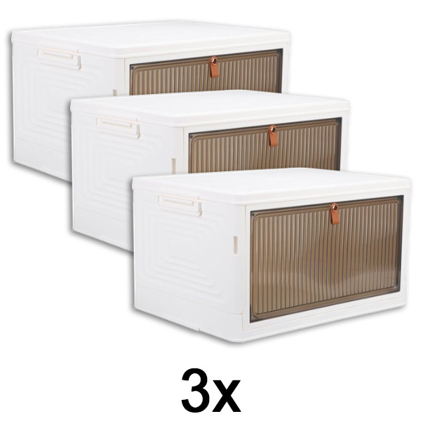 3x Pudełko do przechowywania z pokrywą | ORGABOX
