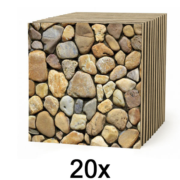 2x Tapeta 3D Imitująca Kamień (10 sztuk) | STONEBLOCKS