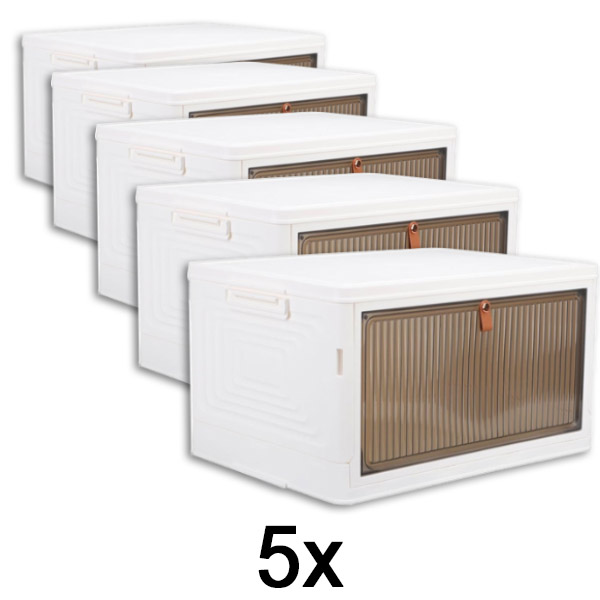 5x Pudełko do przechowywania z pokrywą | ORGABOX