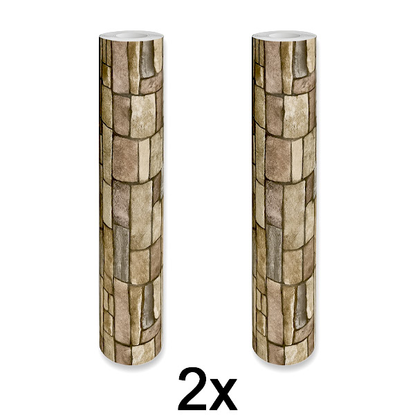 2x Stylowa tapeta 3D – Łatwa metamorfoza ścian | WALLCORWRAP